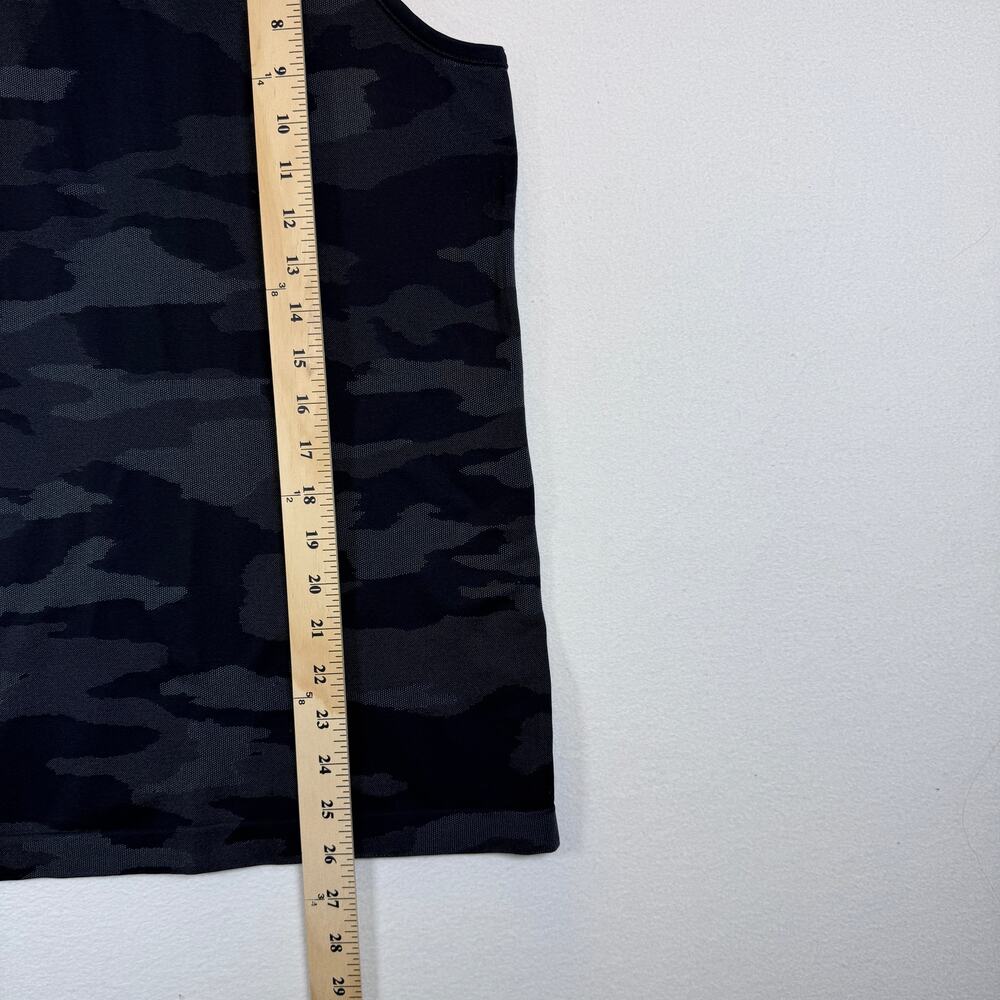 Athleta Speedlight Seamless Camo Racerback Tank Black Gray Medium - Picture 2 of 7
